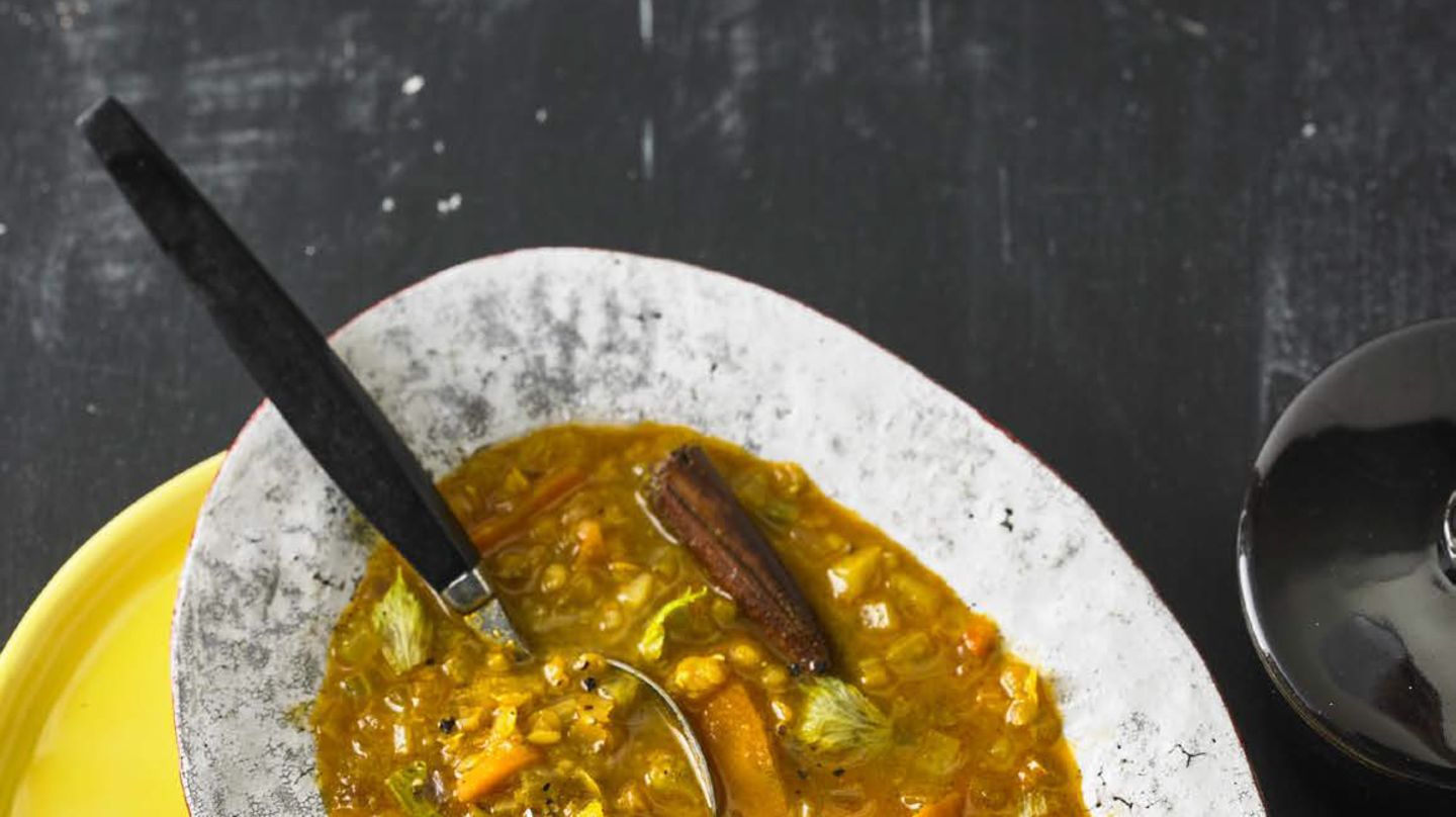 Gelbes Linsen Gemuse Curry Brigitte De