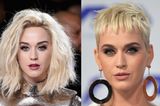 Katy Perry had a turbulent year. Her on-off relationship with Orlando Bloom made as many headlines as her constantly changing hairstyle. This platinum blonde short hairstyle is very trendy. "Loading =" lazy
