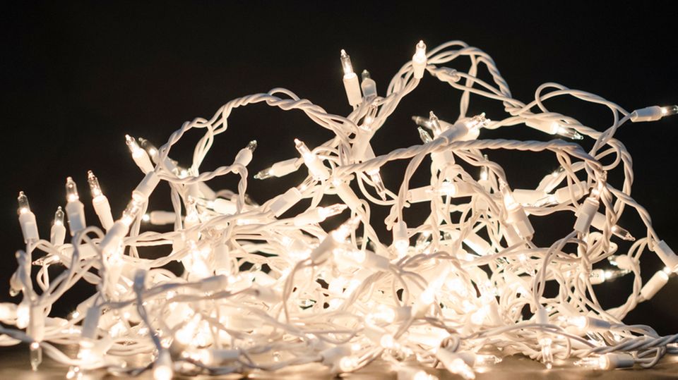 Lichterkette, Weihnachten Lichterkette, Knoten