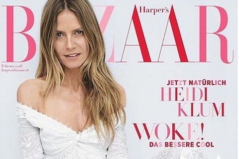 Heidi Klum auf Cover der Harper's Bazaar