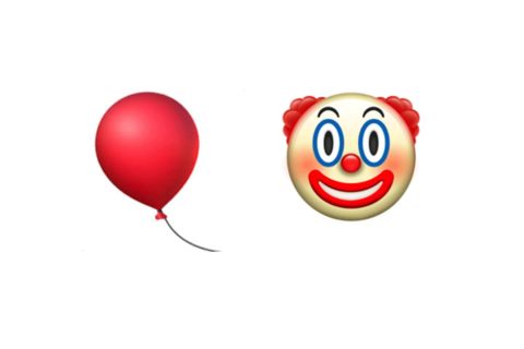 Emoji-Filmquiz: Ein roter Ballon und ein Clown als Emojis