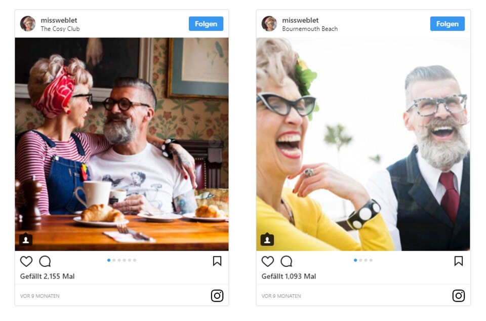 "Je oller desto doller" – Diese Golden-Instagram-Pärchen haben einfach den Swag!