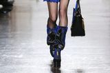 Mailänder Modewoche: Plateau-Stiefel bei Versace