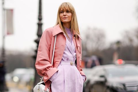 Paris Fashion Week: Streetstylestar in Pastell-Outfit