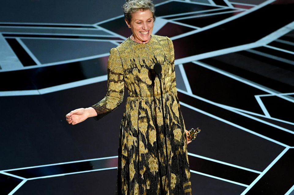 Frances McDormand gewinnt den Oscar als beste Hauptdarstellerin.