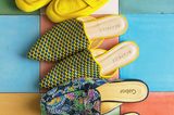 Farbtrends 2018: Sandalen in bunten Farben