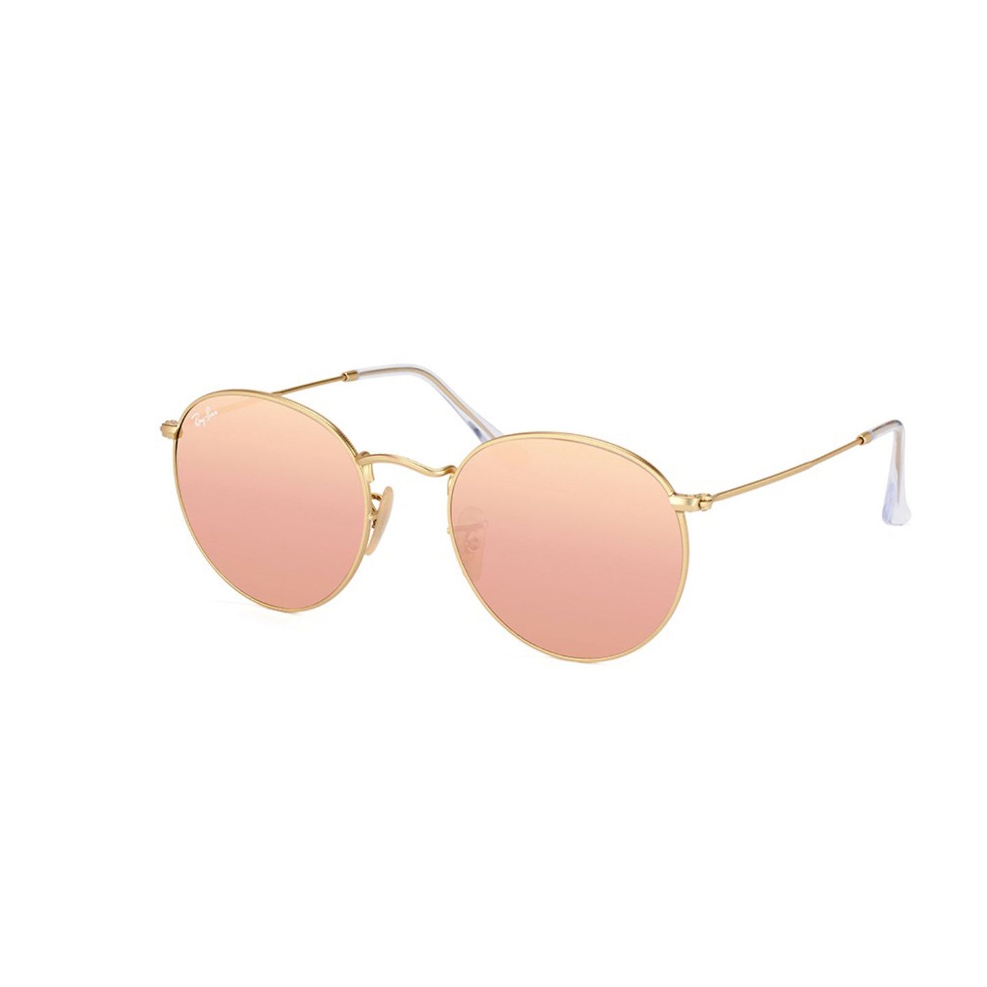 Voll angesagt: Sonnenbrillen mit verspiegelten und runden Gläsern. Dieses Modell ist erhältlich über Misterspex, um 146 Euro.