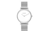 Die Zeit immer im Blick, mit der silbernen Armbanduhr von Watchpeople, um 99 Euro.