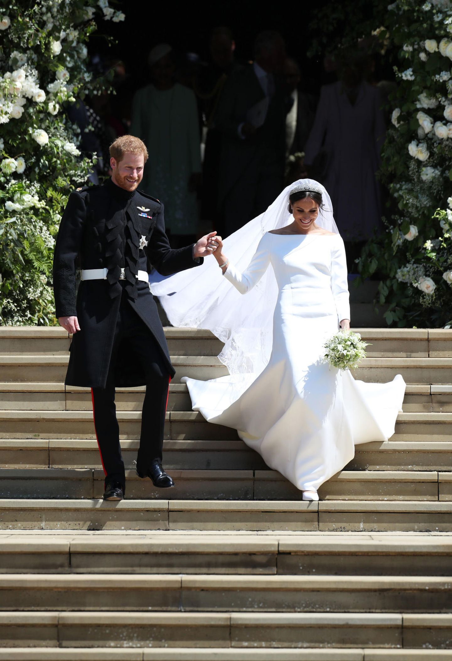 Herzogin Meghan : Warum sie die Queen mit ihrem Hochzeitskleid irritierte