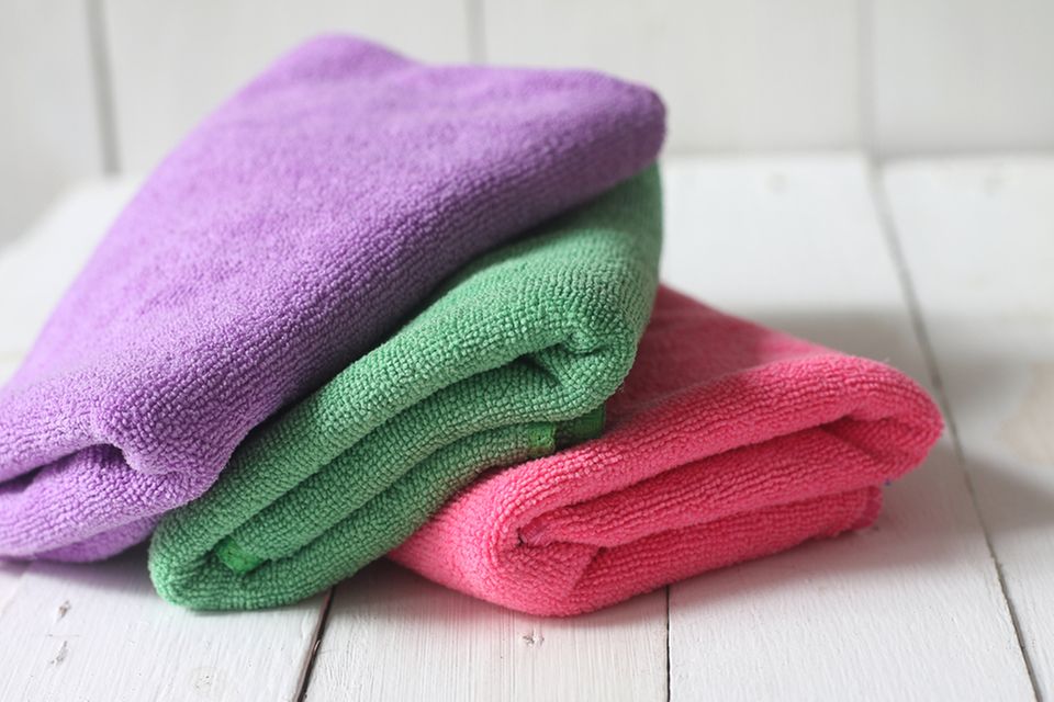 Putzlappen waschen: Mikrofasertücher gewaschen