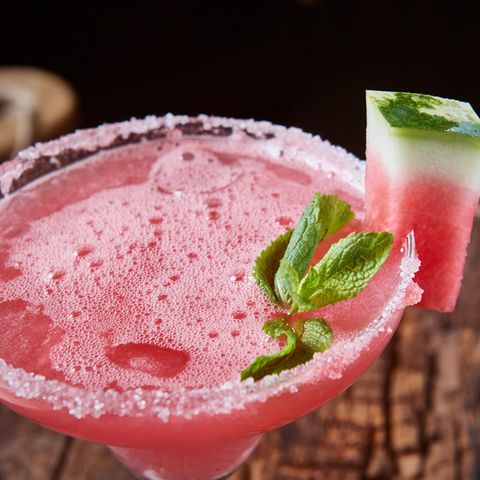 Sekt-Cocktail mit Melone