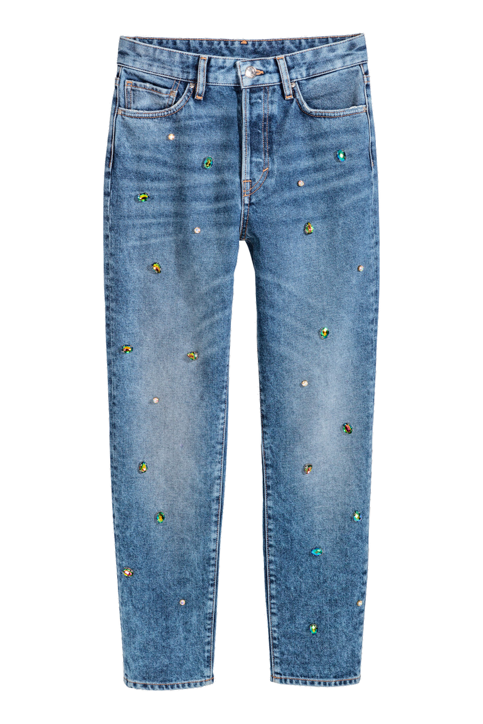 Vintage Jeans mit Glitzersteinen von H&M