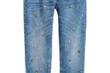 Vintage Jeans mit Glitzersteinen von H&M