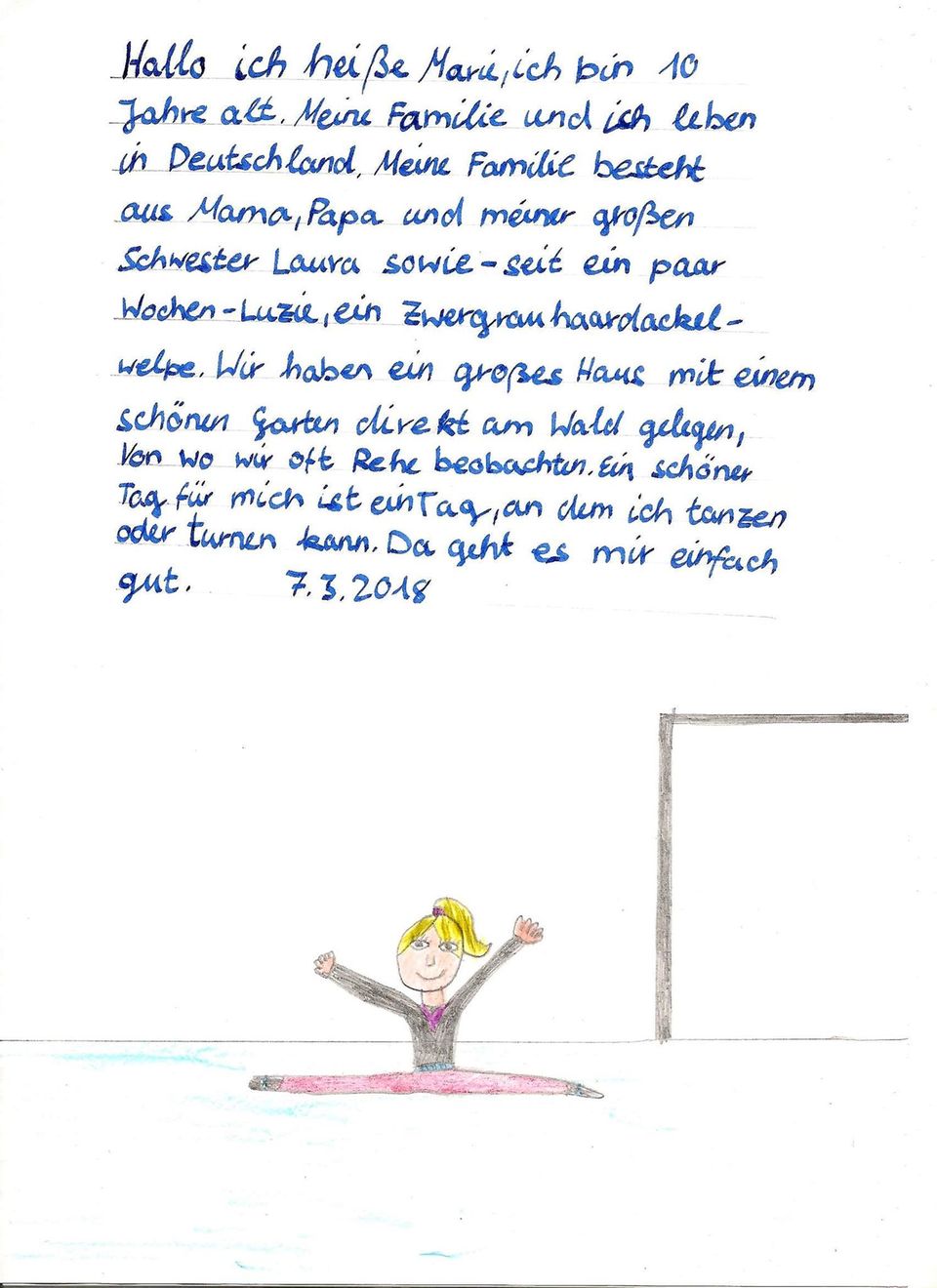 Brief von Marie aus Deutschland