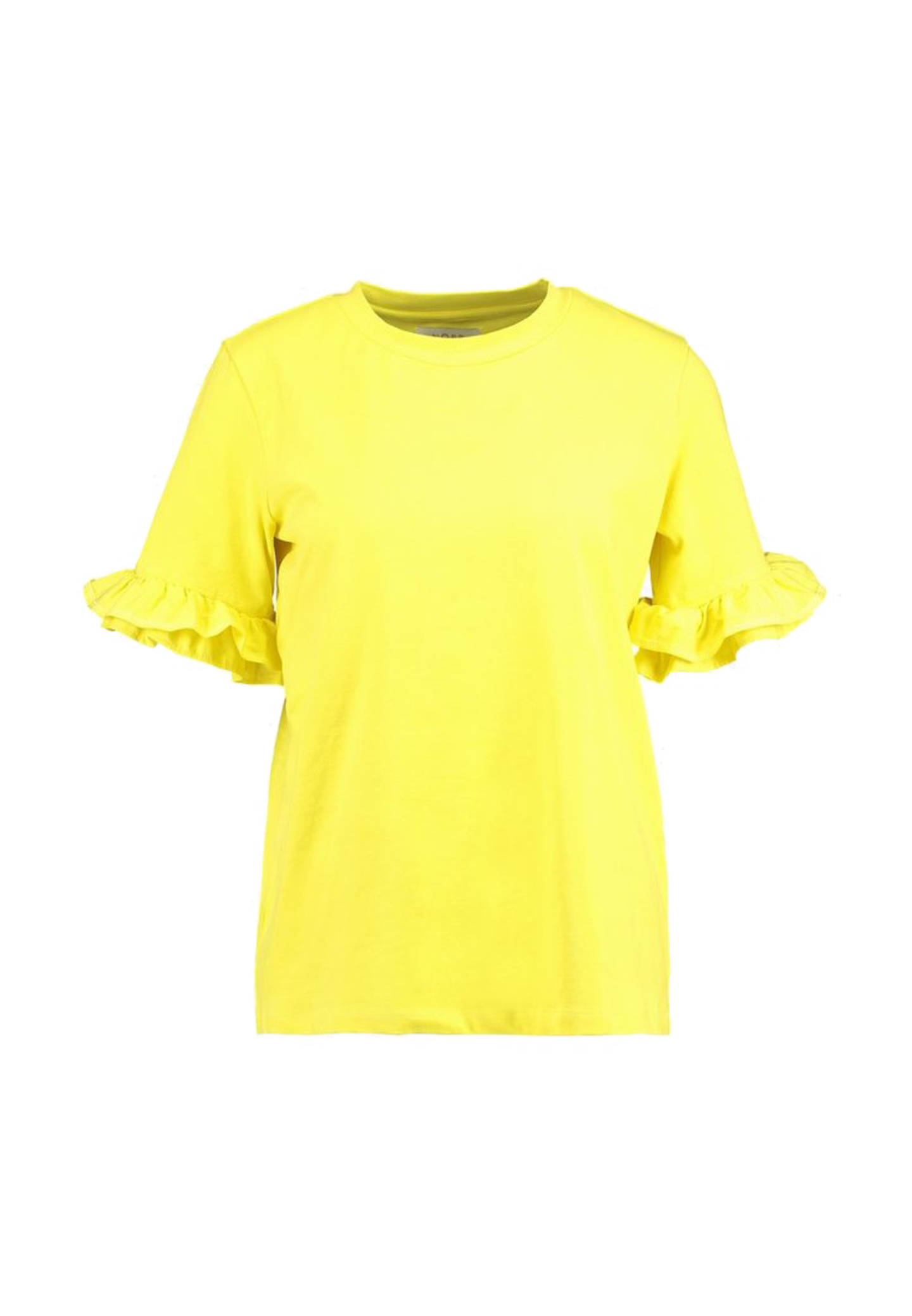 T-Shirt mit Volant-Ärmeln von Norr in Gelb