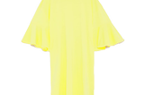 Kleid mit Volantärmeln von Zara in Gelb