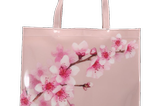 Ted Baker Large Icon Bag mit Blumenmuster in Rosa