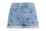 Jeans-Shorts mit Cherry Print von Even&Odd