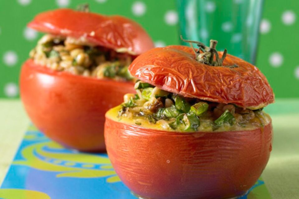 Kalte Hauptgerichte: Tomaten mit Ebly
