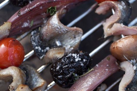 Heringsspieße vom Grill
