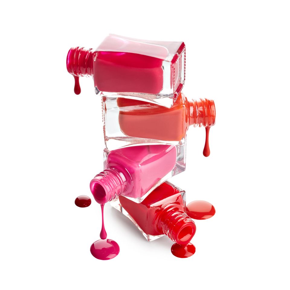 Nagellack-Farben: Rot/pinker Nagellack