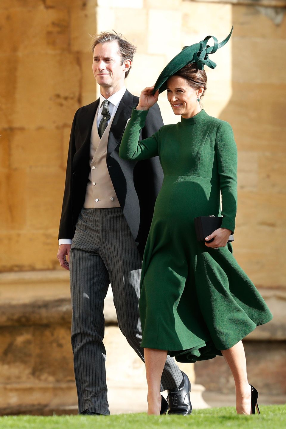 Prinzessin Eugenie heiratet: Die hochschwangere Pippa Middleton und ihr Ehemann James Matthews