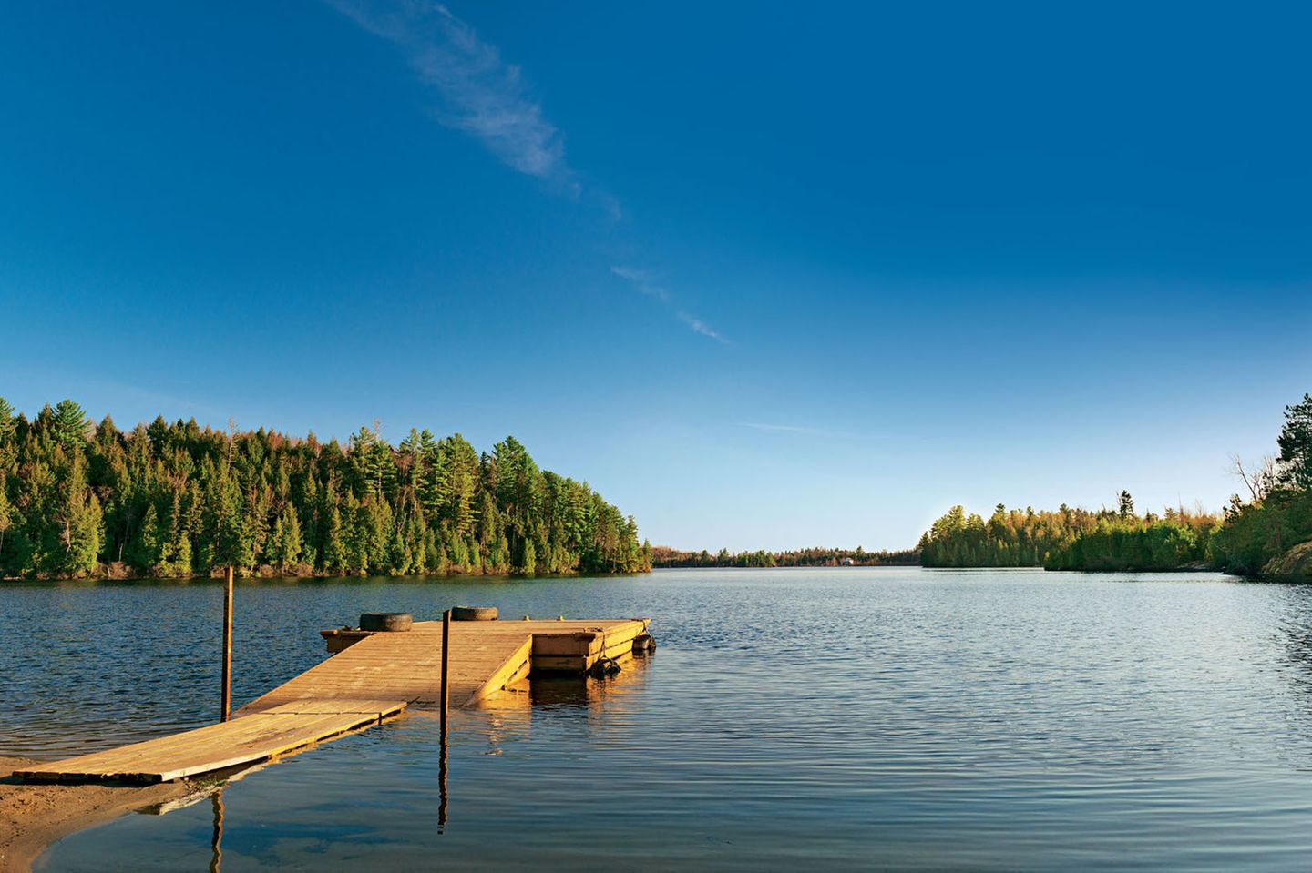 Radreise durch Kanada: Blick auf einen See