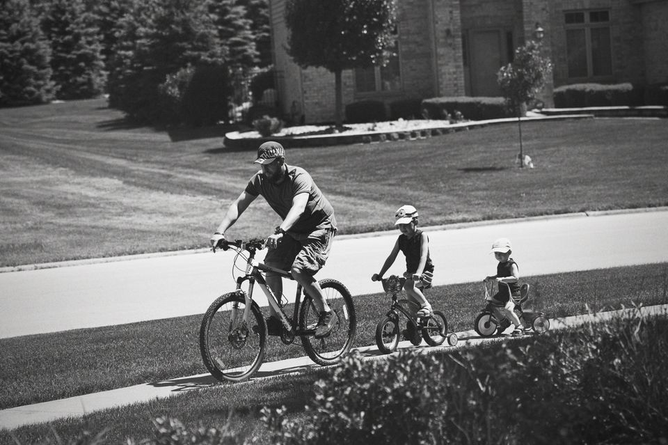 Papas in Aktion: Radtour