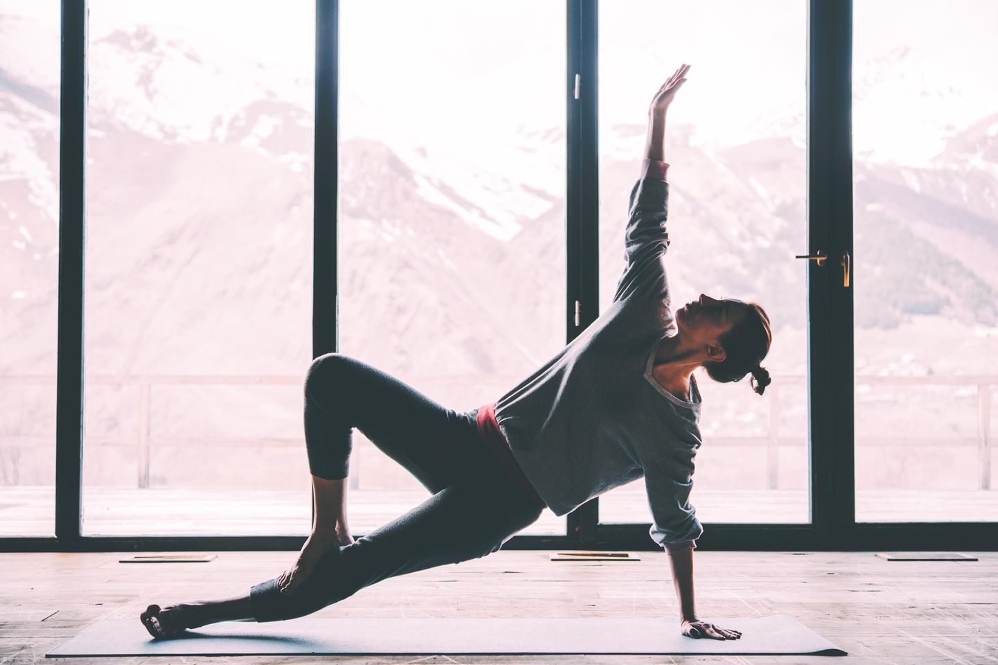 Yoga: Frau macht Yogapause