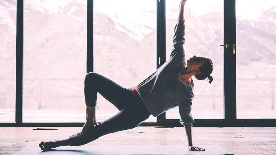 Yoga: Frau macht Yogapause