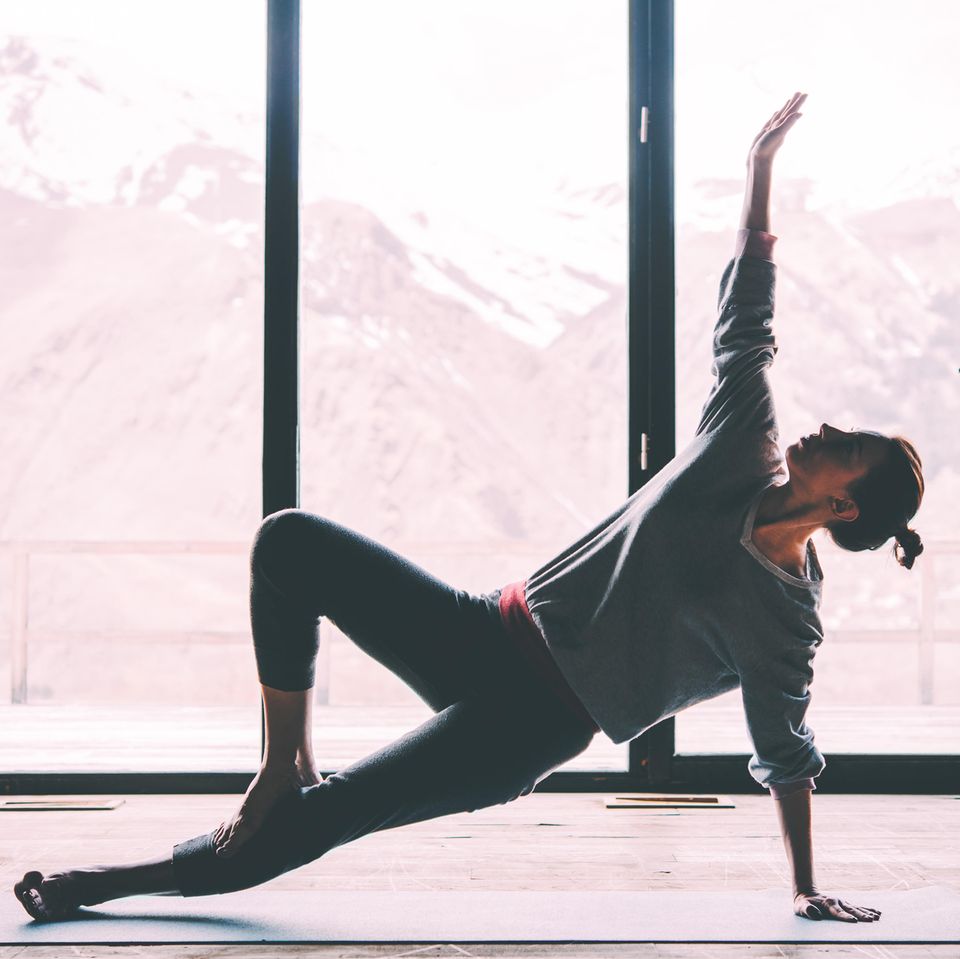 Yoga: Frau macht Yogapause