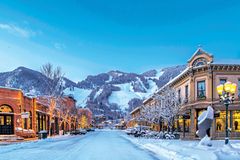 Skifahren Aspen Skifahren Aspen: Ein Foto von der Stadt