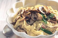 Käse-Pilz-Polenta Käse-Pilz-Polenta