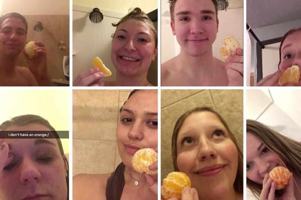 Hype: Wieso plötzlich alle ihre Orangen beim Duschen essen
