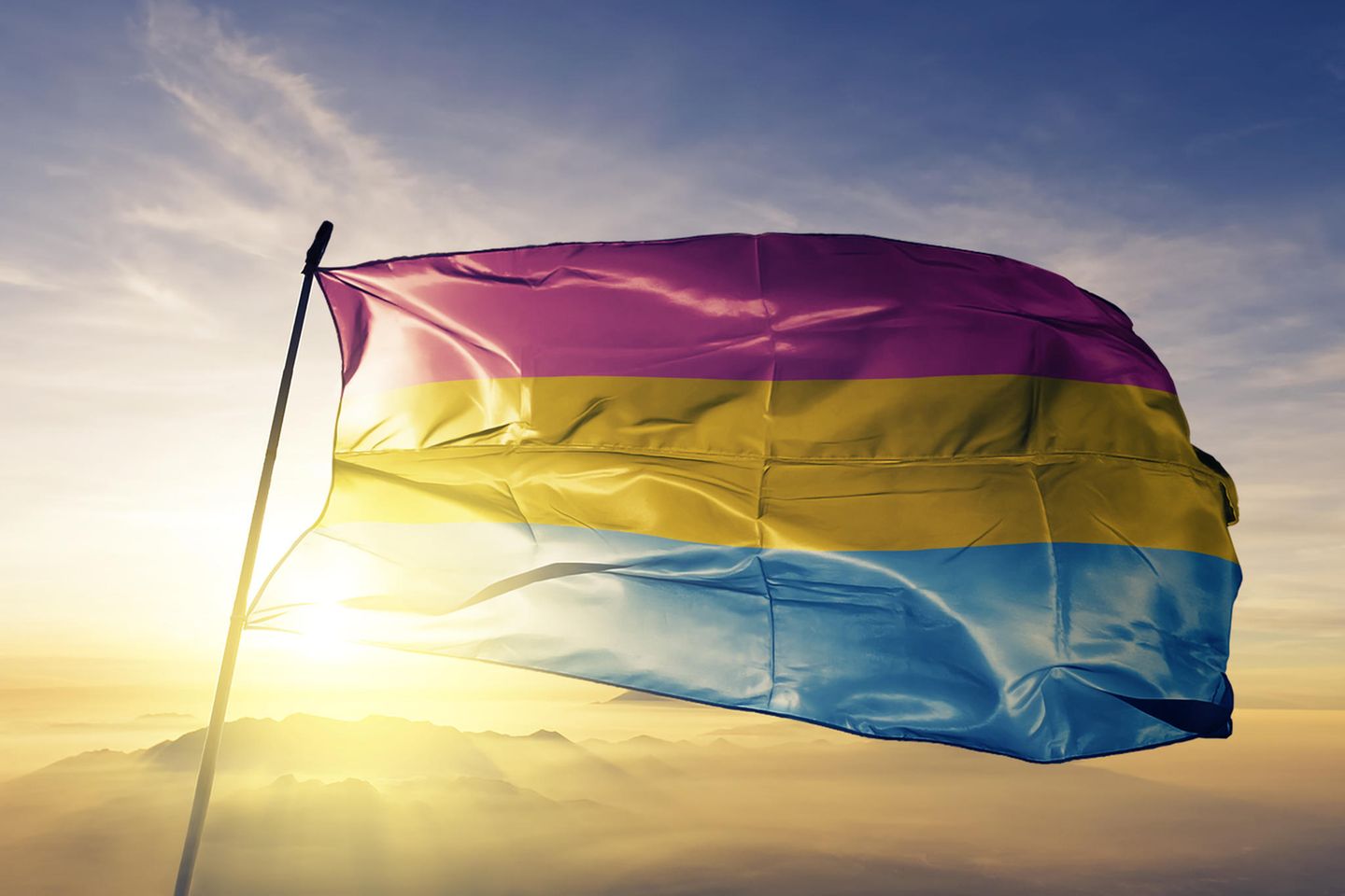 Pansexualität: Regenbogenflagge