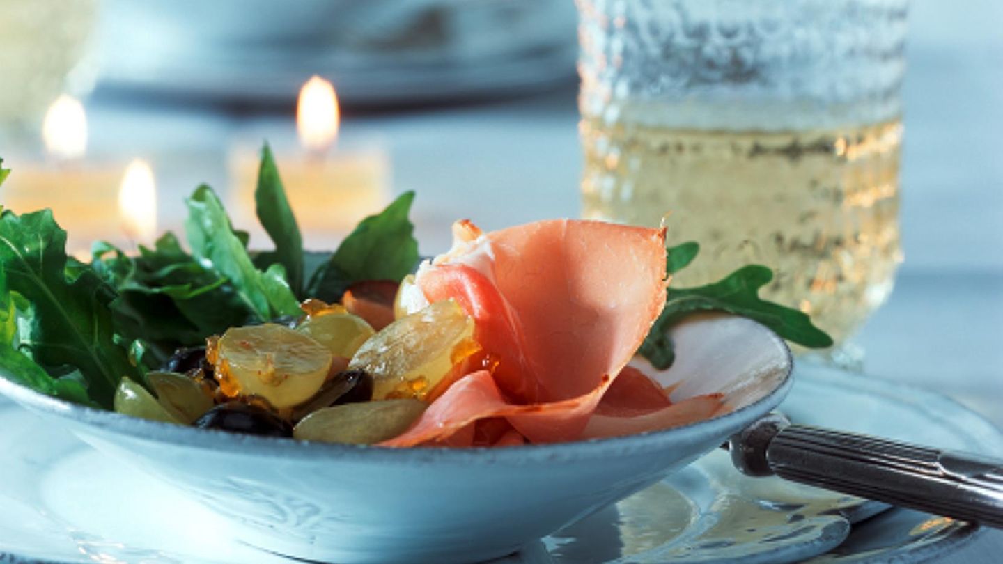Weintraubensalat mit Schinken | BRIGITTE.de