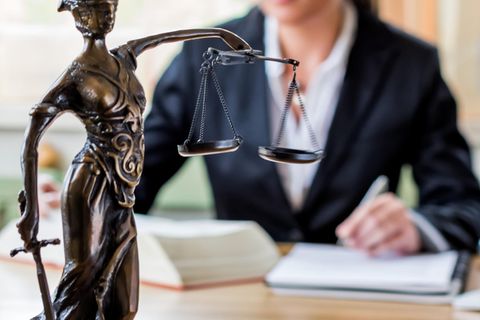 Anwalt Gehalt: Frau studiert Paragraphen
