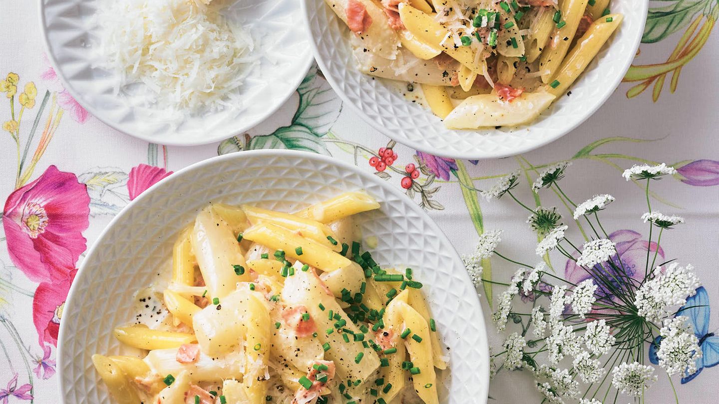 Nudeln Mit Spargel Die Besten Rezepte Brigitte De