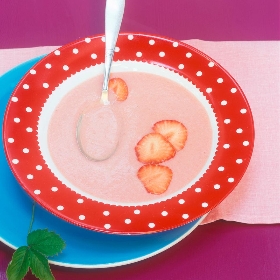 Erdbeer-Pfirsich-Suppe