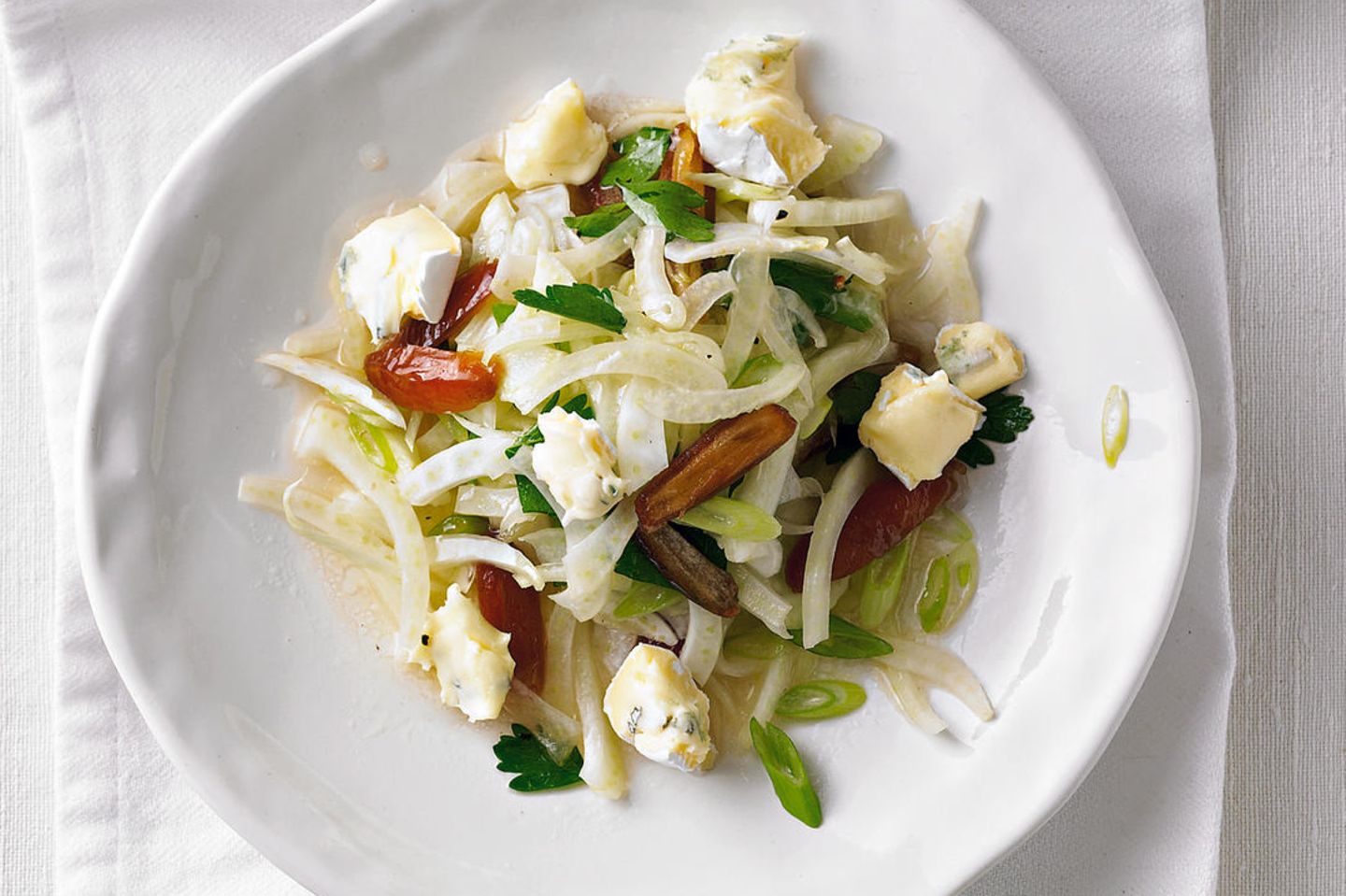 Fenchel Dattel Salat Mit Edelpilzkase Brigitte De 