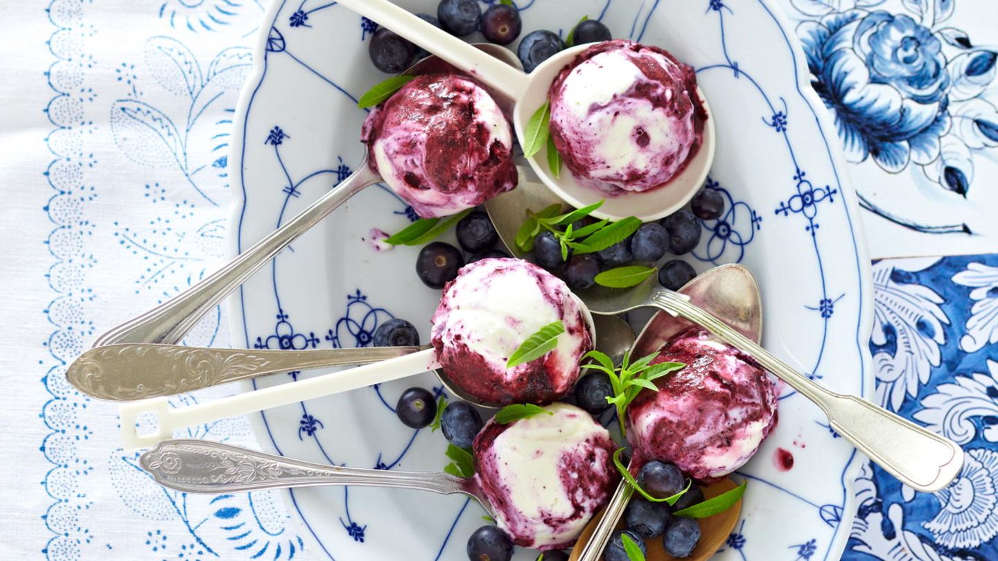 Blaubeer Eiscreme Brigitte De