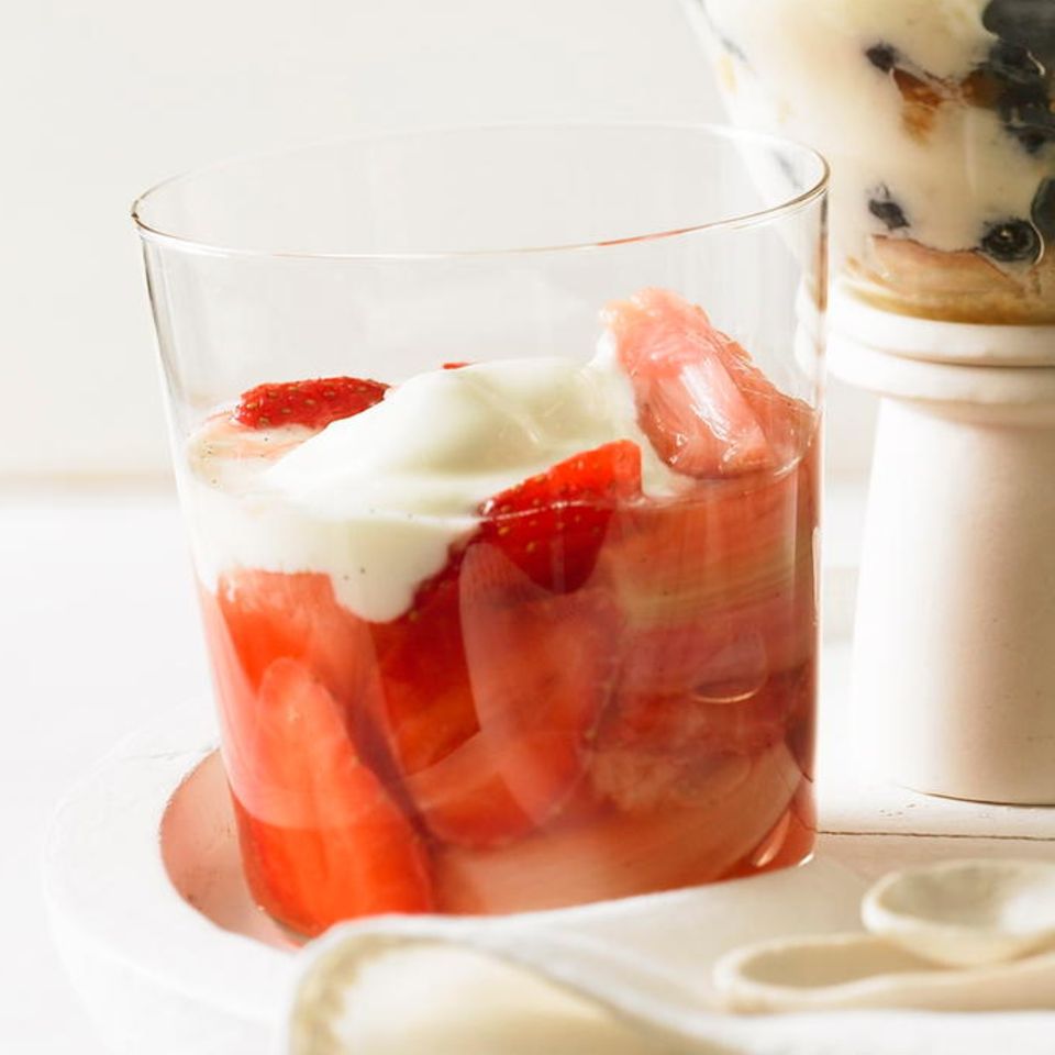 Erdbeer-Rhabarber-Joghurt