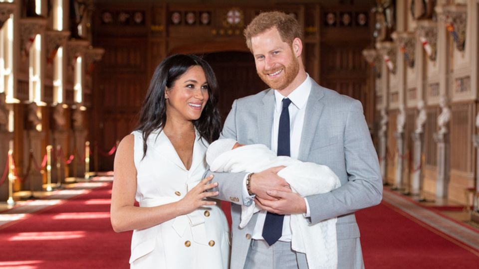Herzogin Meghan und Prinz Harry mit Baby Archie