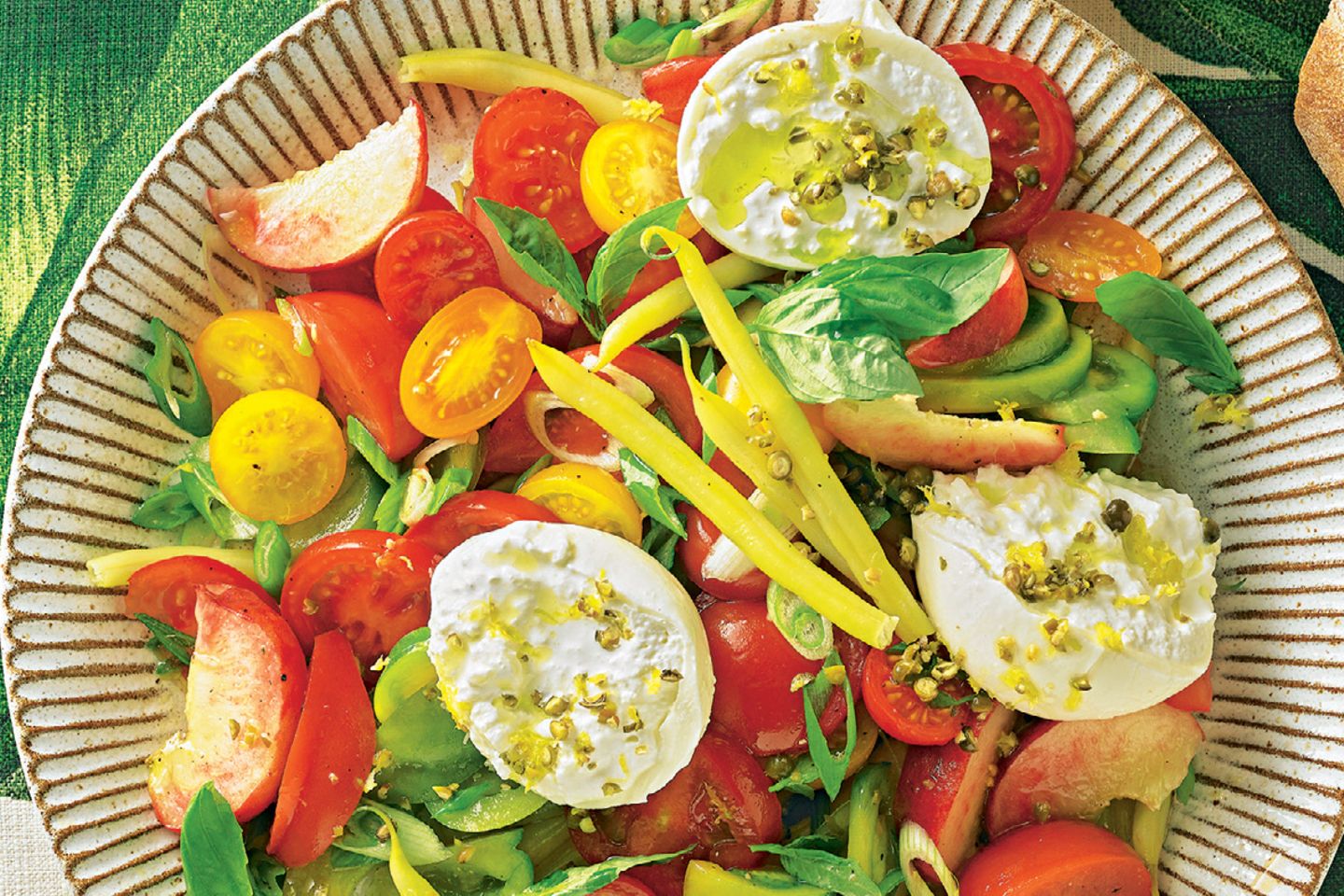 Tomaten Bohnen Salat Mit Burrata Brigitte De