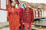 Modetrends Herbst/Winter 2019: Drei Cord-Outfits in Rottönen
