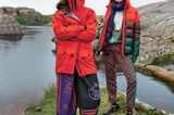 Modetrends Herbst/Winter 2019: Zwei bunte Outdoor Outfits