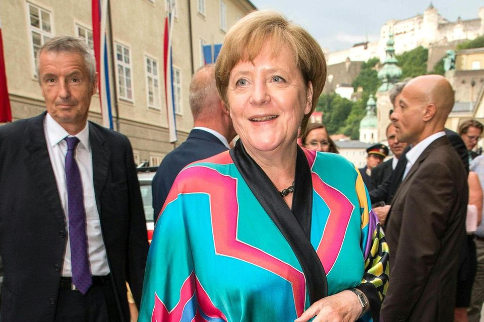 Angela Merkel im Kimono