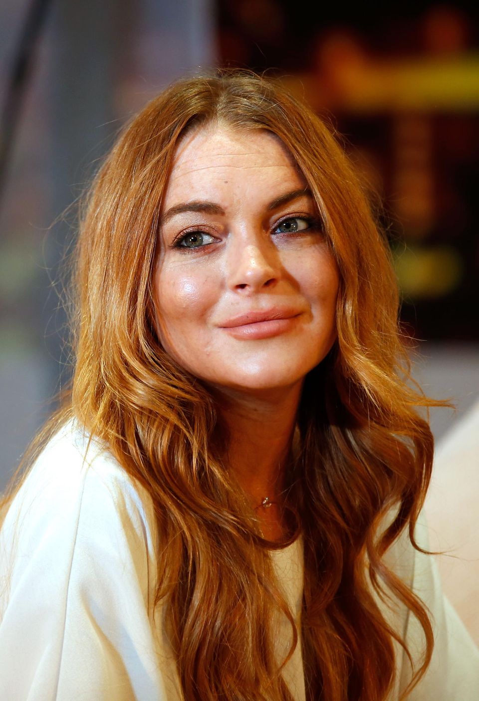 Lindsay Lohan mit roten Haaren
