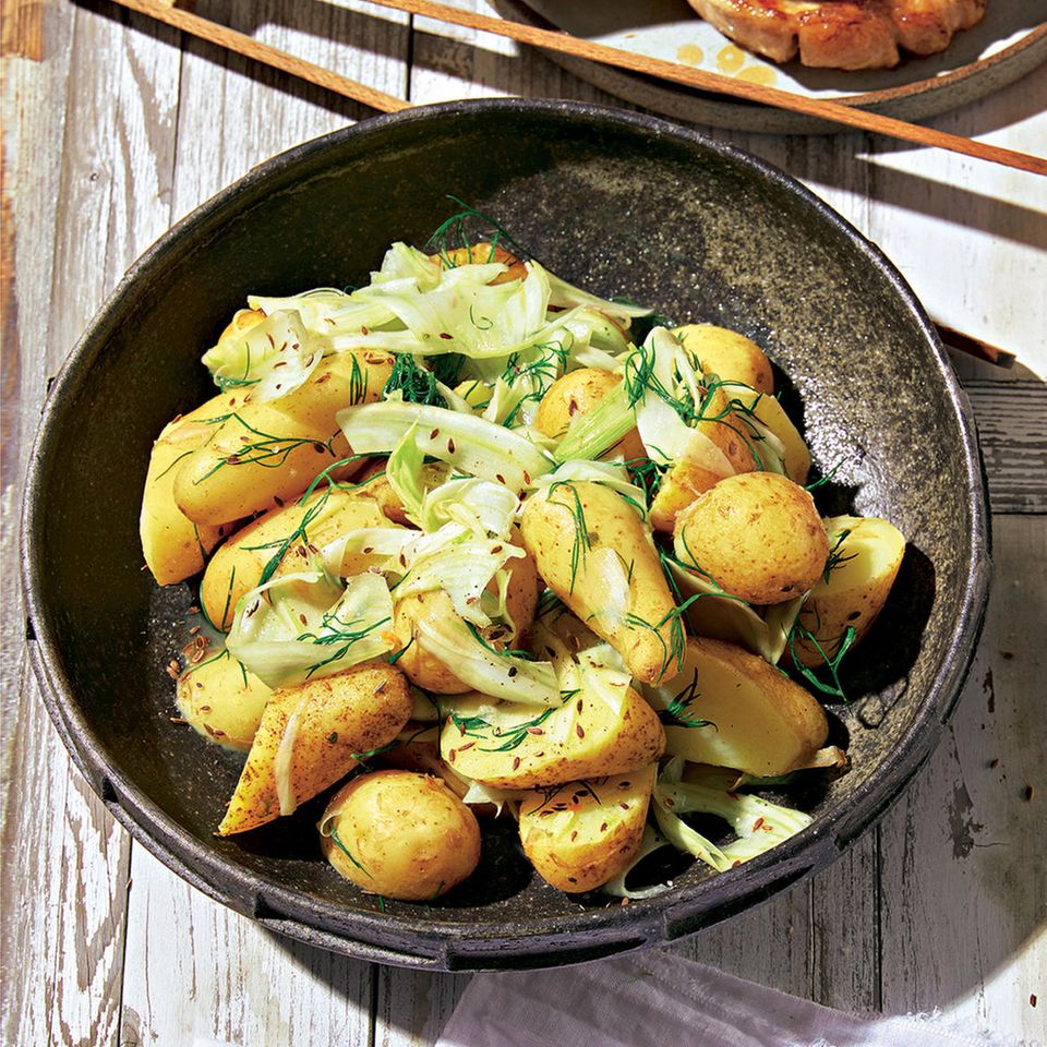 Fenchel-Kartoffel-Salat mit Dill