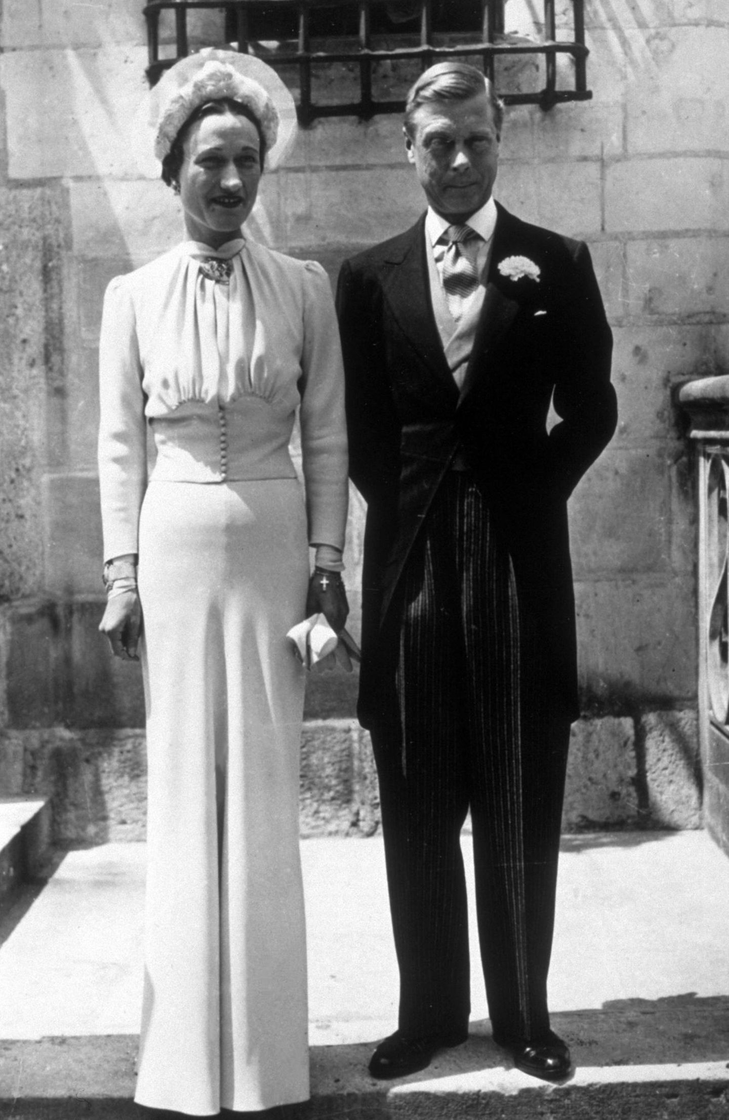 Wallis Simpson auf ihrer Hochzeit